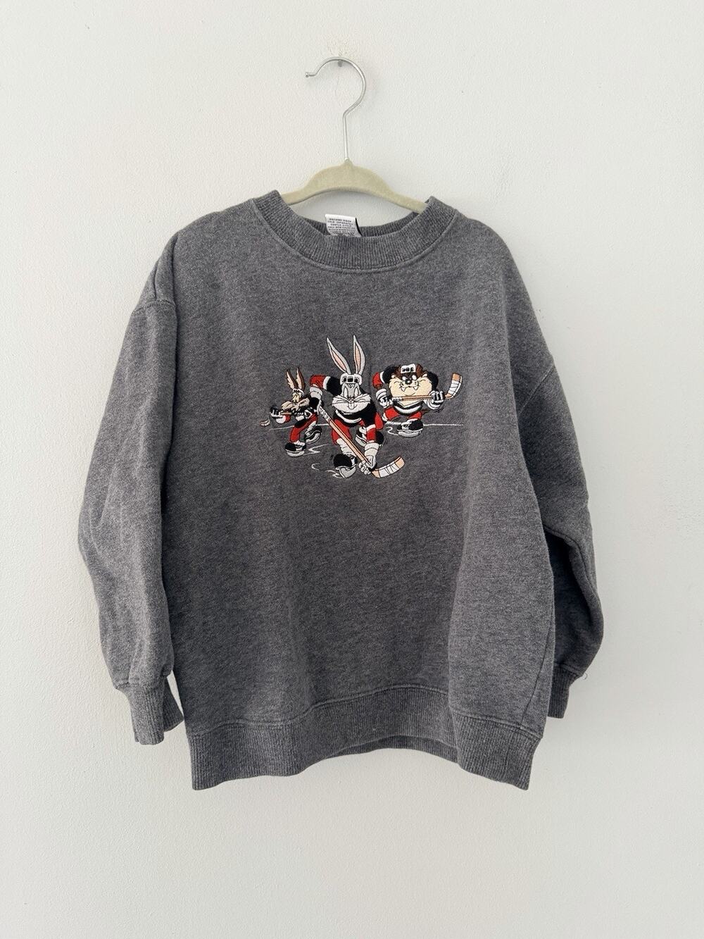 Vintage 1990s Warner Bros Looney Tunes Youth Kids Crewneck Sweatshirt Size S